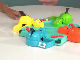 Topless Girls Play: Hungry Hungry Hippos!