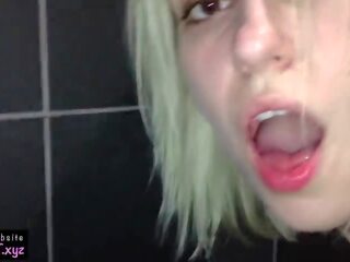 Public Agent x rated film with Russian Teen in Mc'Donalds Toilet & Cum on Tits / Kiss Cat x rated clip films