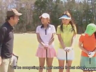Asiatisk golf eskorte blir knullet på den ninth hull: xxx film 2c | xhamster
