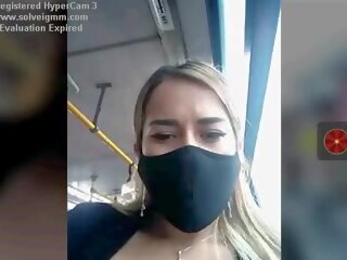Ms på en buss vids henne pupper risikabelt, gratis xxx film 76