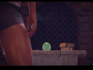 Lara croft i the jadeit czaszka