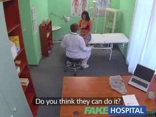 FakeHospital Busty tempting grown MILF helps the intern relieve dirty film films
