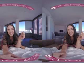 VRBangers Angela White Takes a Big manhood between her Big Boobs VR sex film