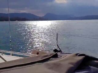Riskant pijpen op sailing boot in greece, xxx film de | xhamster