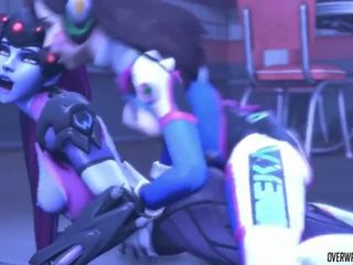 Magnificent Big Dicked Widowmaker Futa Fucking Hard with Heroes