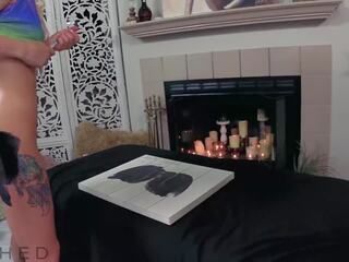 Arched kenzie リーブス 油を塗った & creampied -full scene-: ハメ撮り ブロンド 汚い ビデオ