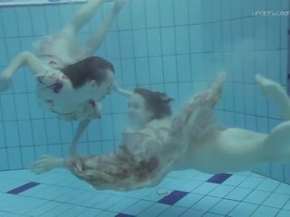 Two smashing Hairy Beauties Underwater