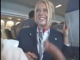 Air bukkake stewardess